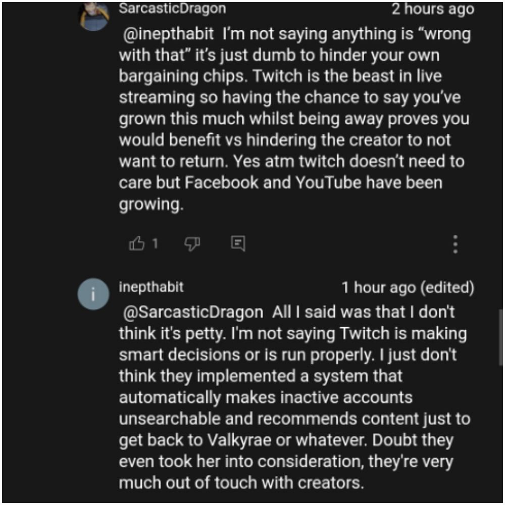 Were the streamer to come back to the platform, would she show up in searches again? (Image via Ah Jake LOL/YouTube)